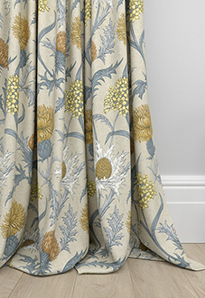 Acanthium, Ochre - Made to Measure Curtains
